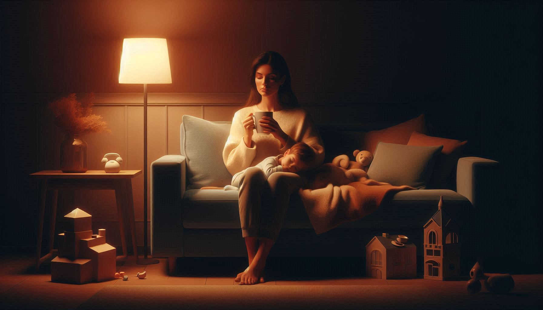 Wieczorny rytuał wyciszenia — jak stworzyć go od zera (nawet przy dzieciach i chaosie)